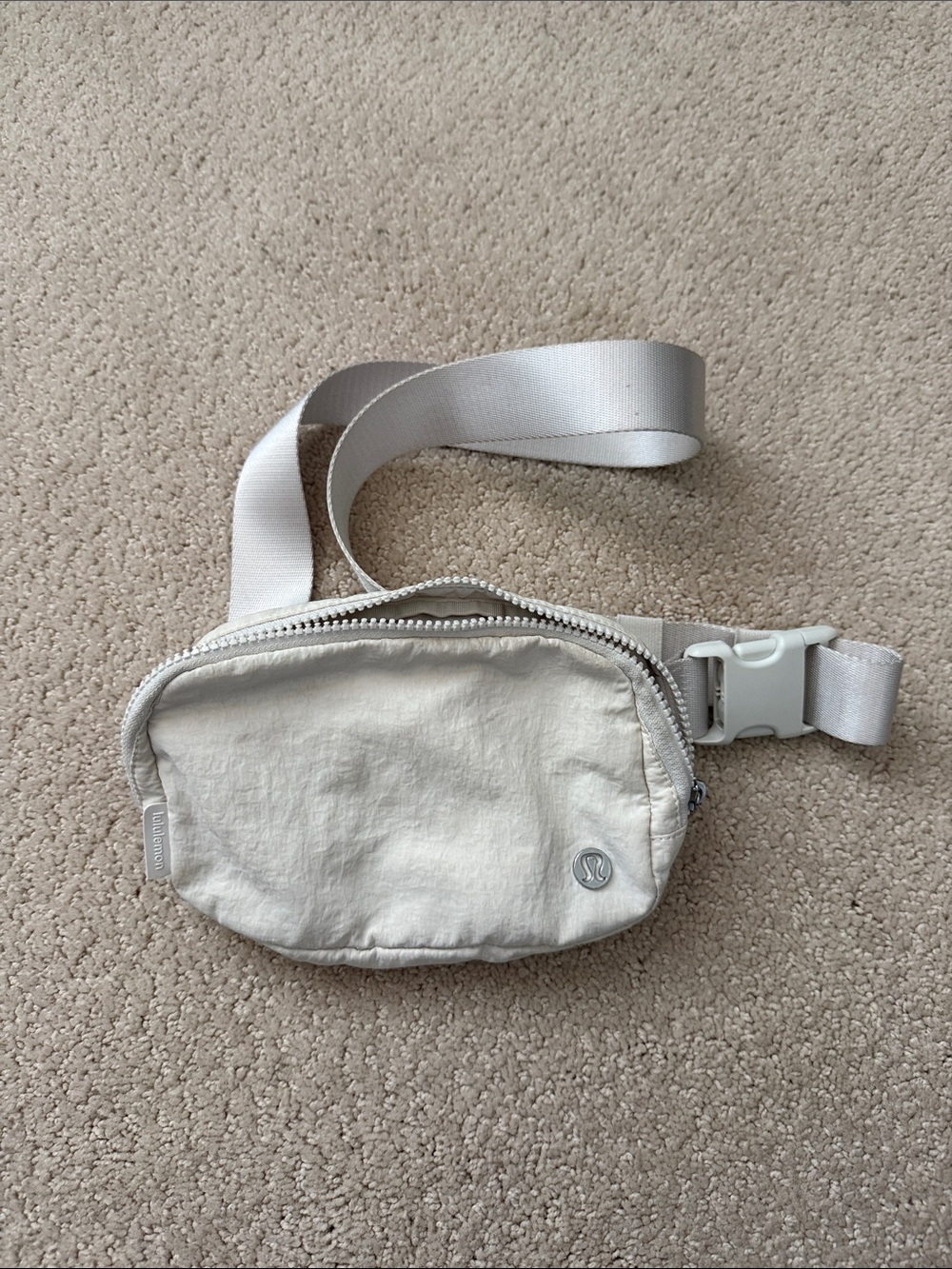 Cream Lululemon Belt Bag